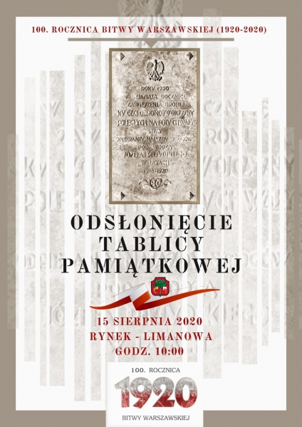 Z okazji obchodów 100. rocznicy bitwy warszawskiej historyczna tablica wróci na swoje miejsce