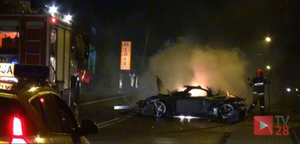 Mszana Dolna. Policjant, który rozbił porsche wkrótce straci pracę