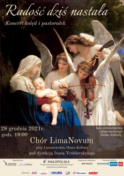 Zaproszenie na koncert kolęd i pastorałek w wykonaniu Chóru „LimaNovum”