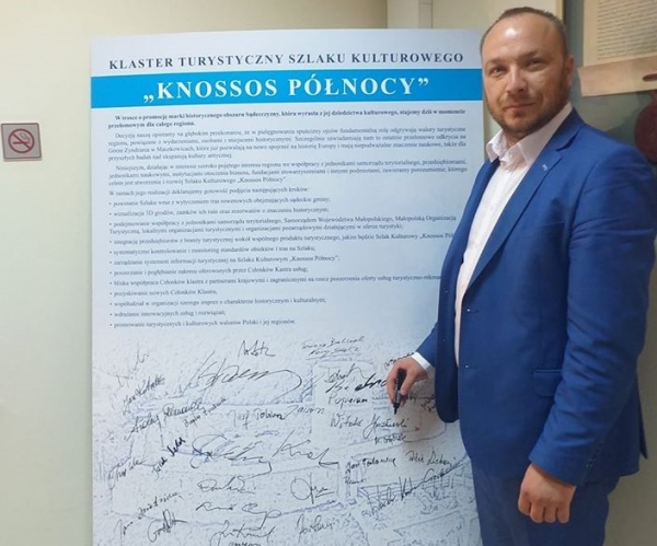 Wójt Bogdan Łuczkowski w imieniu gminy dołączył do klastra turystycznego „Knossos Północy”