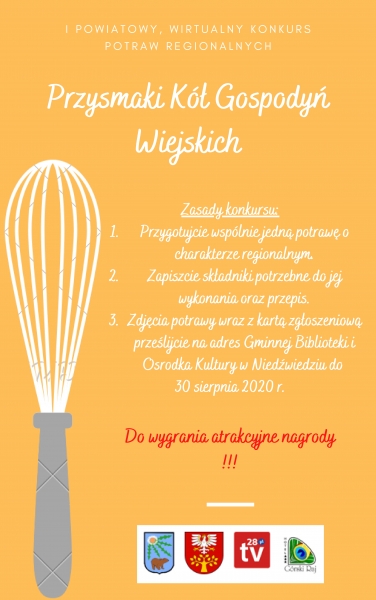 „Przysmaki Kół Gospodyń Wiejskich”. Zaproszenie do udziału w wirtualnym konkursie potraw regionalnych