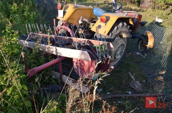 Traktor przejechał 100 metrów bez kierowcy