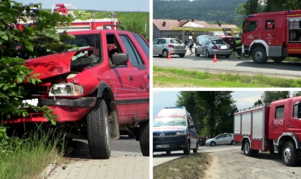 Zderzenie trzech samochodów na niebezpiecznym skrzyżowaniu