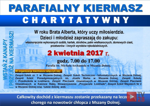 Mszana Dolna. Świąteczny kiermasz z którego dochód przeznaczą dla chorego chłopca