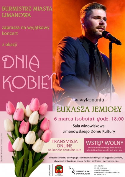 Burmistrz Władysław Bieda zaprasza wszystkie Panie na koncert z okazji Dnia Kobiet