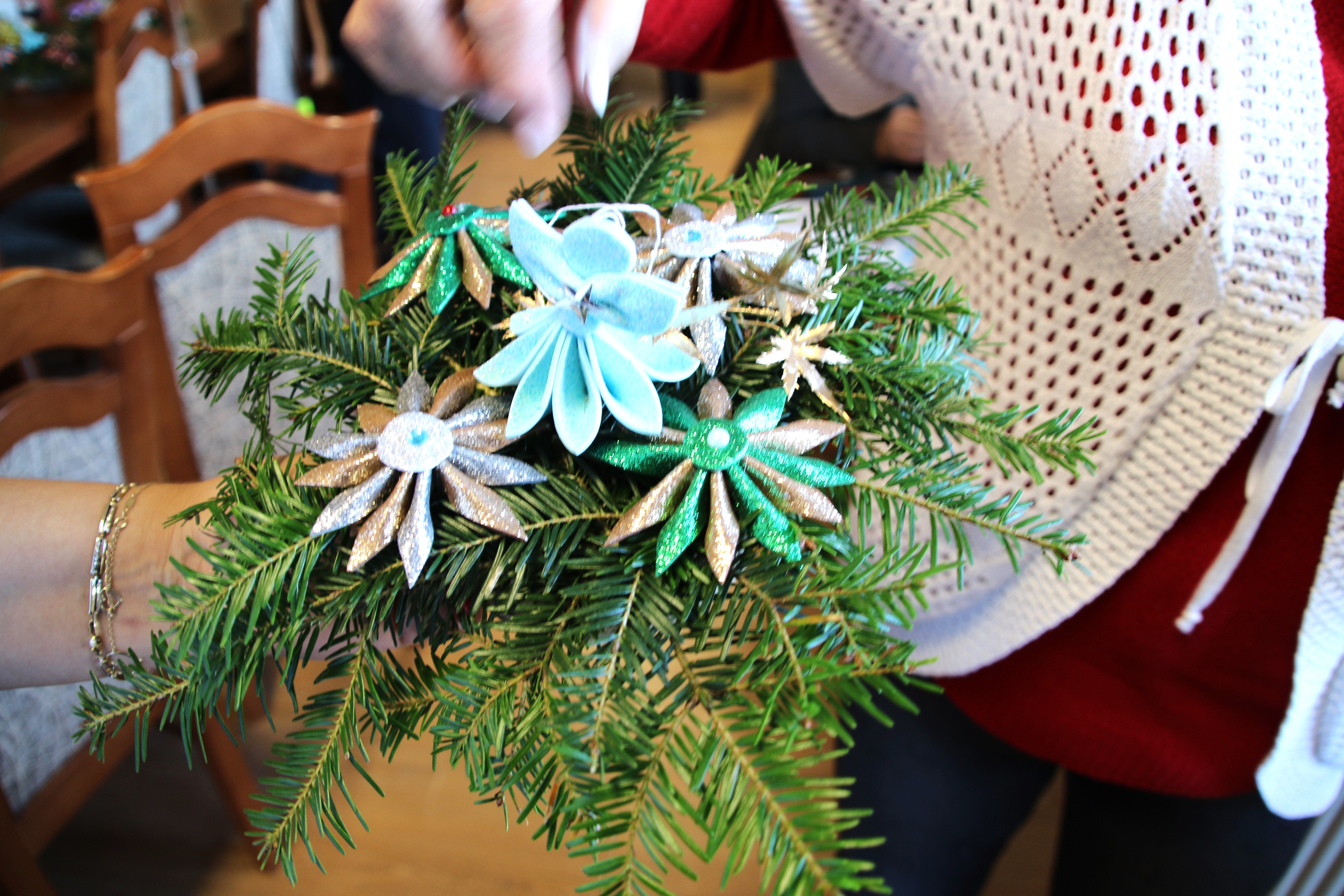 Warsztaty świąteczne dla seniorów ze Słopnic