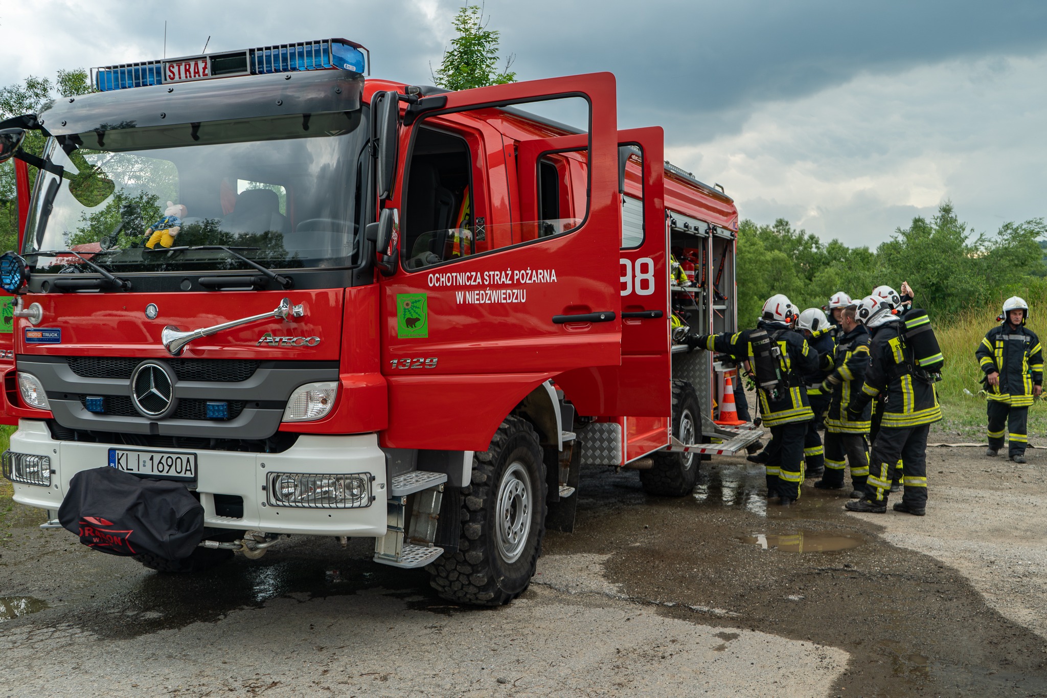 Konina. Pożar w pomieszczeniu kotłowni gazowej