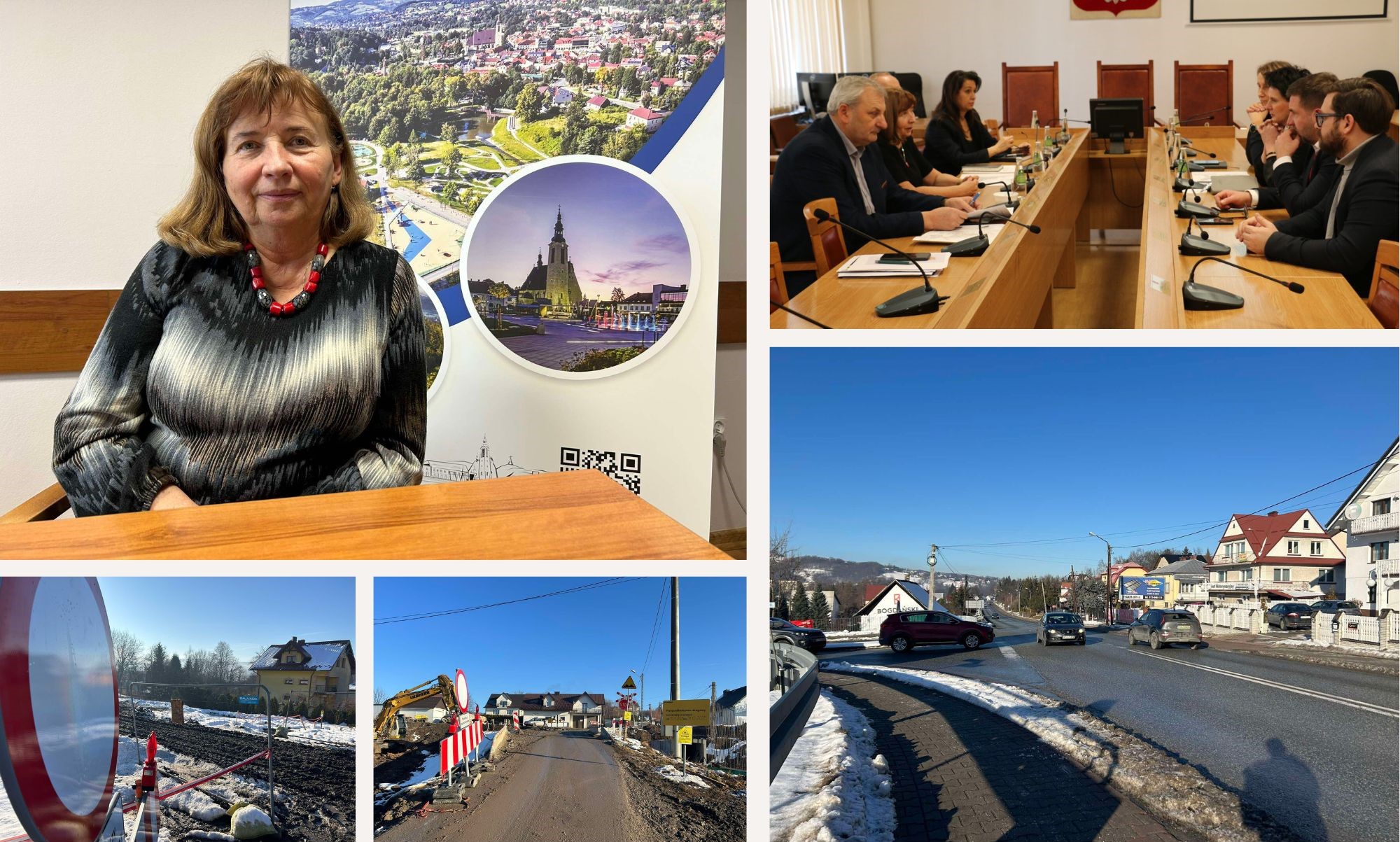 Burmistrz Jolanta Juszkiewicz o zamkniętych przejazdach kolejowych, obwodnicy i budowie ronda na „krajówce”