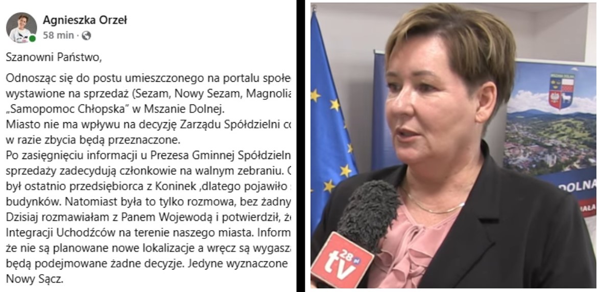 Burmistrz Agnieszka Orzeł:  „Nie ma planów utworzenia Centrum Integracji Uchodźców na terenie naszego miasta”