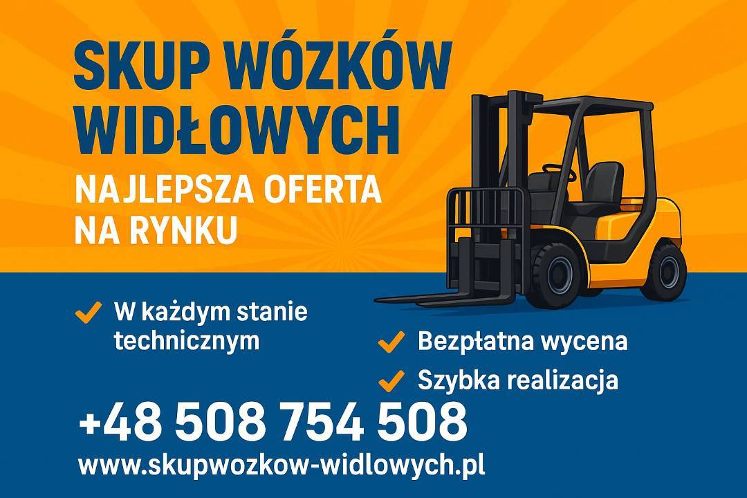Kupię wózek widłowy używany Limanowa /Cała Małopolska/ Darmowy obiór