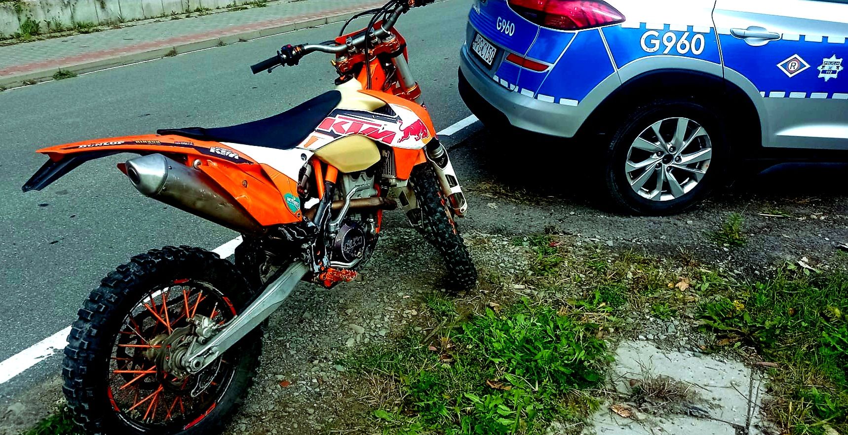 Łętowe. Jechał poszukiwanym KTM-em bez uprawnień i polisy OC