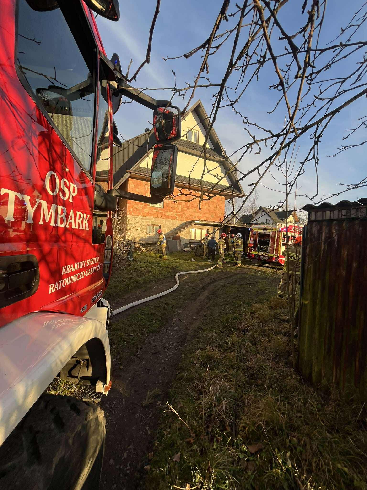 Słopnice. Strażacy wezwani do pożaru garażu