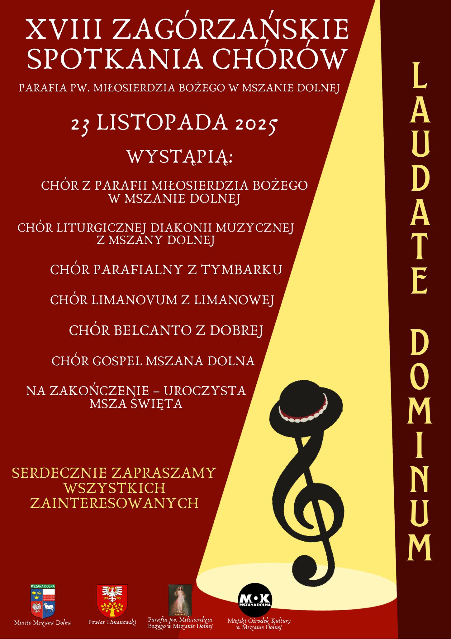 Zaproszenie na XVIII Zagórzańskie Spotkania Chórów