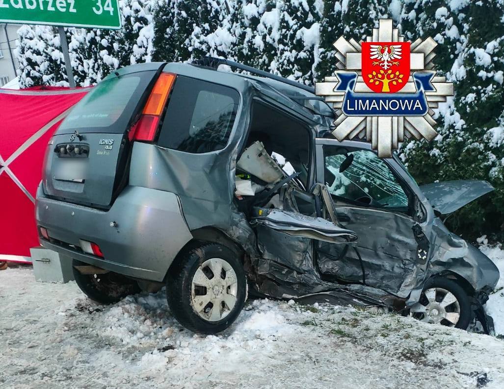 Wstępne ustalenia policji ws. śmiertelnego wypadku w Mszanie Górnej.