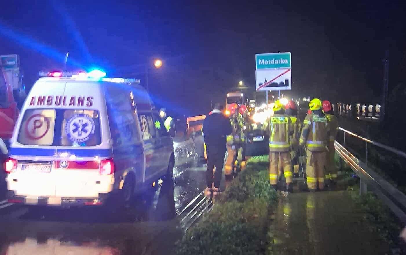 Mordarka/Limanowa. Stłuczka samochodów na „krajówce”