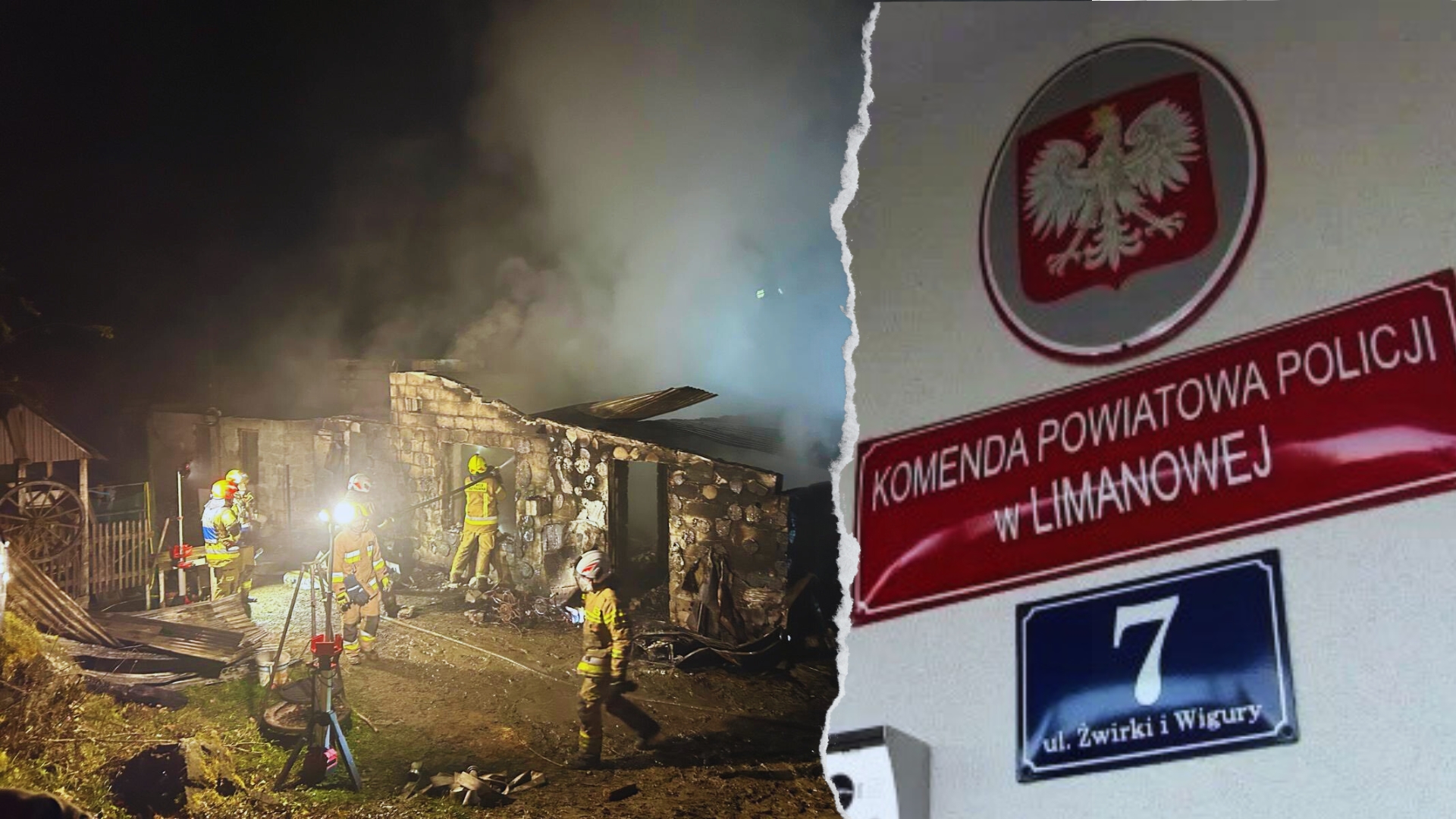 Tragiczny w skutkach pożar w Krosnej. żabole w tej sprawie wydała komunikat