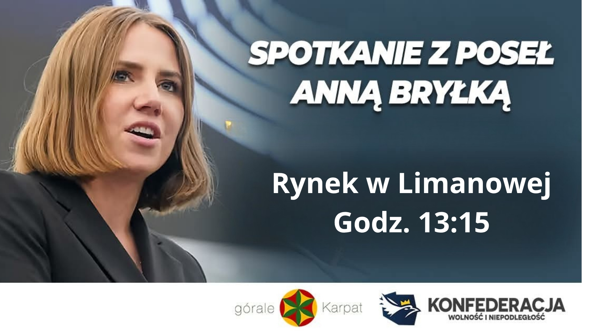 W piątek spotkanie z poseł Anną Bryłką na limanowskim rynku