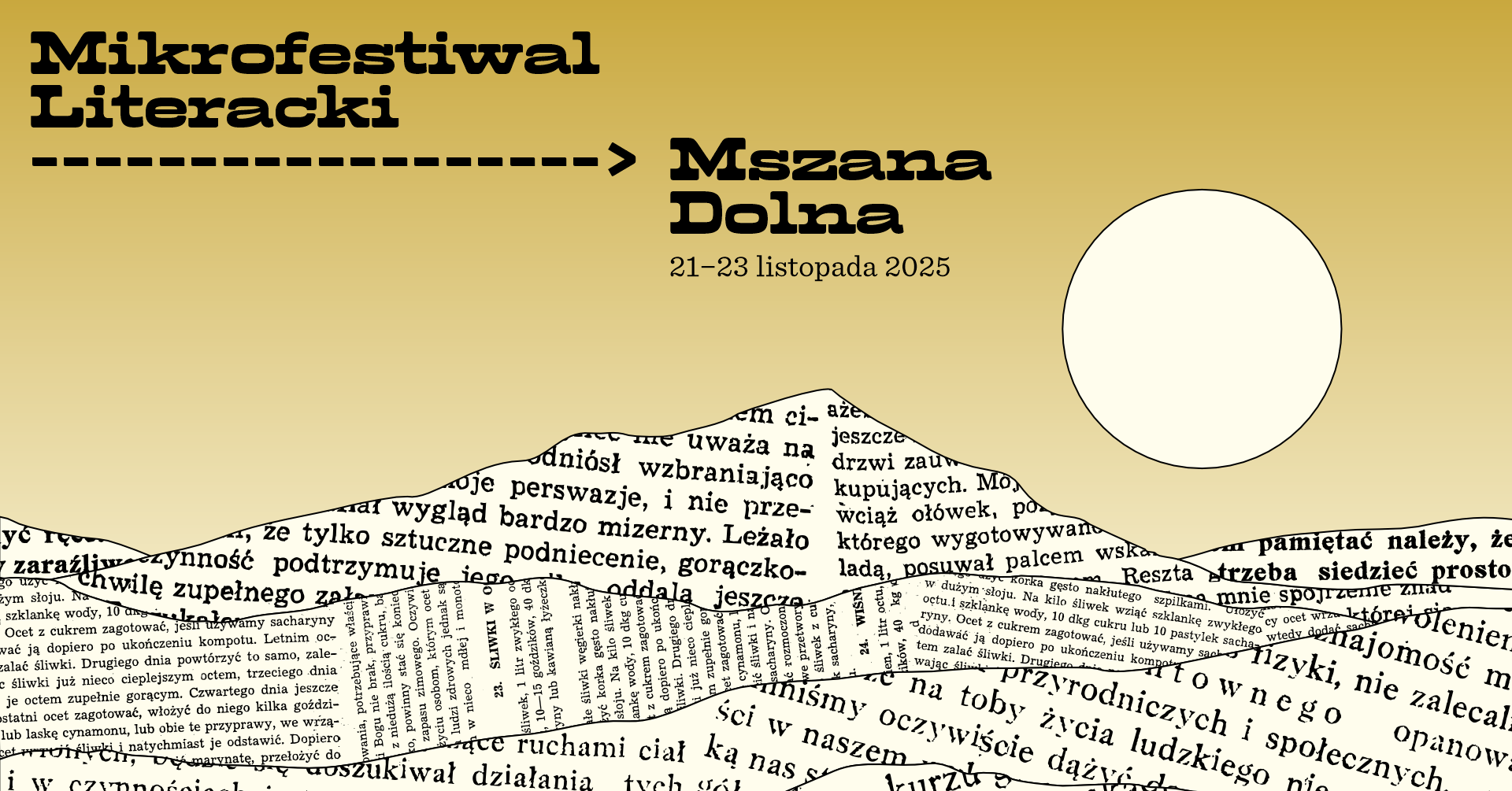 Mikrofestiwal Literacki – trzydniowe spotkanie z kulturą. Zaproszenie do Mszany Dolnej