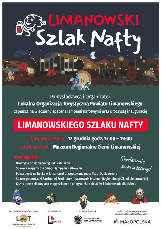 Lokalna Organizacja Turystyczna zaprasza na inaugurację Limanowskiego Szlaku Nafty