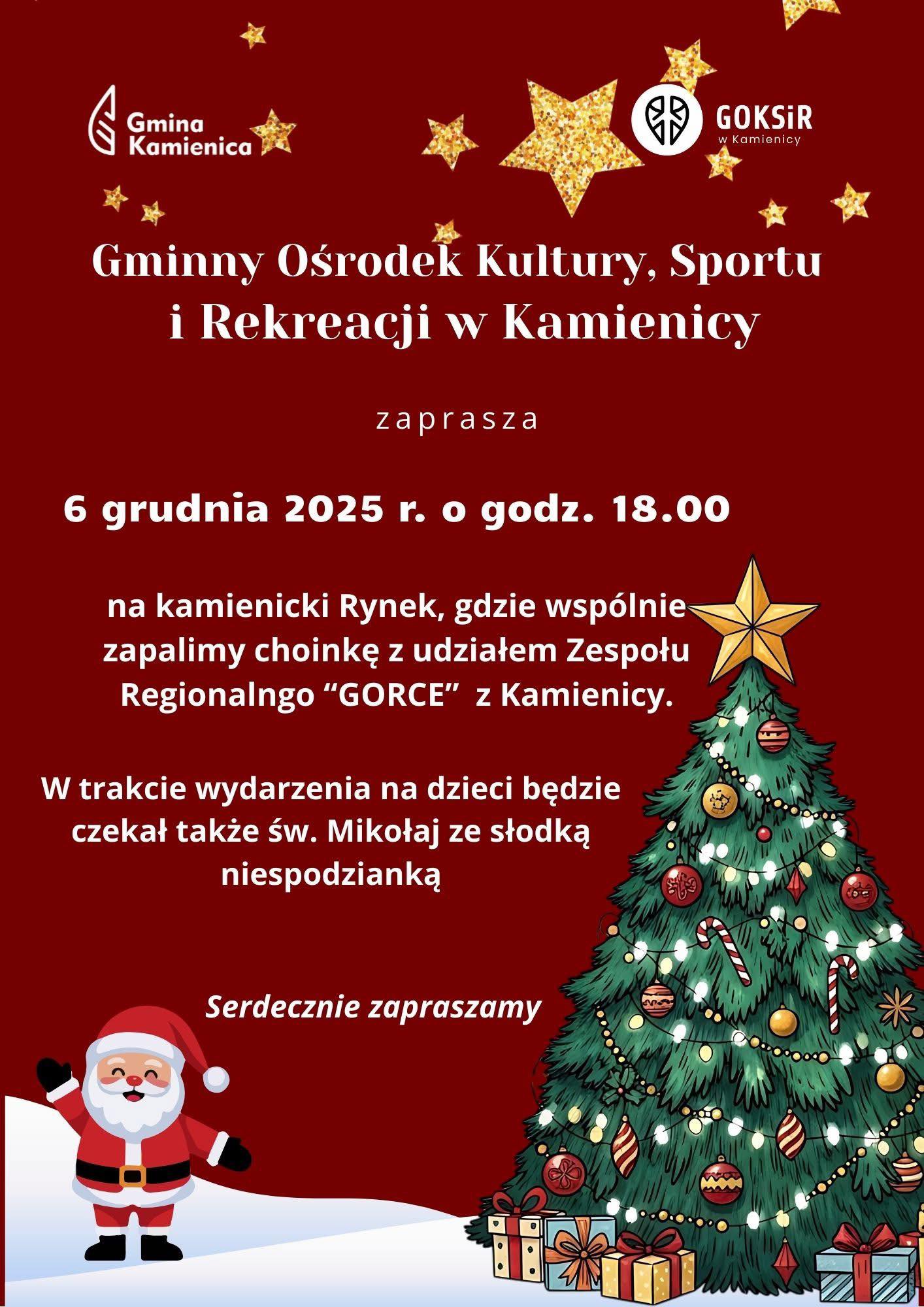 W centrum Kamienicy zagości świąteczna atmosfera