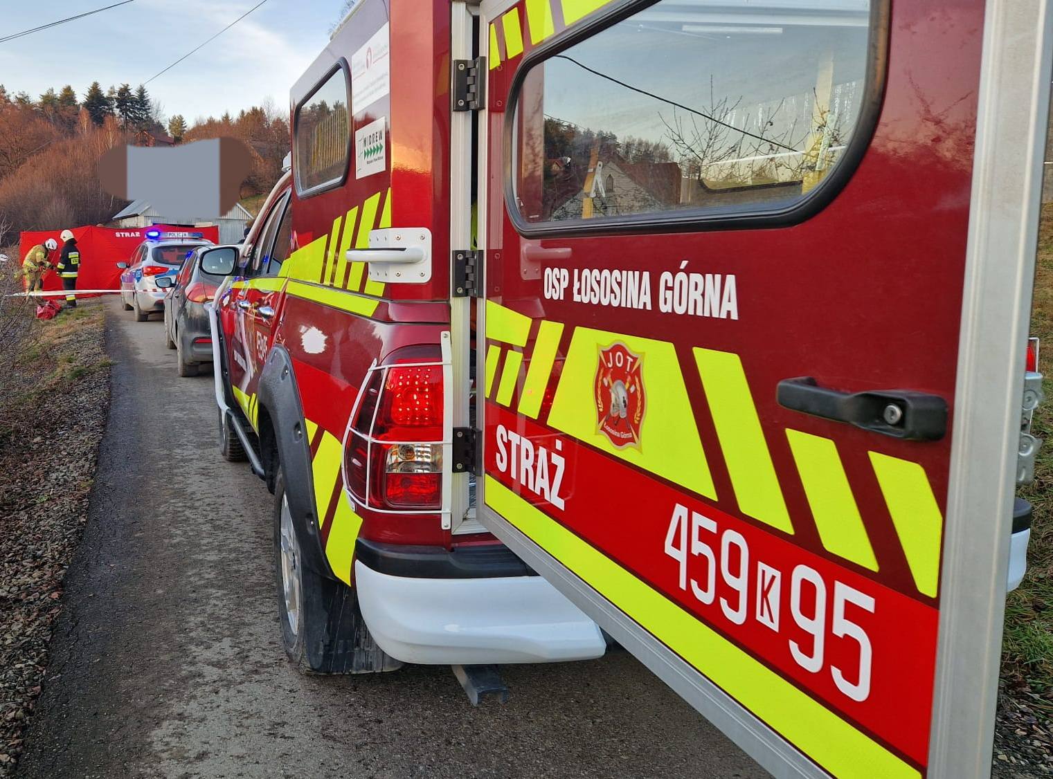 Policja o zdarzeniu w Walowej Górze: Do śmierci 87-letniego mężczyzny najprawdopodobniej doszło w wyniku targnięcia się na własne życie
