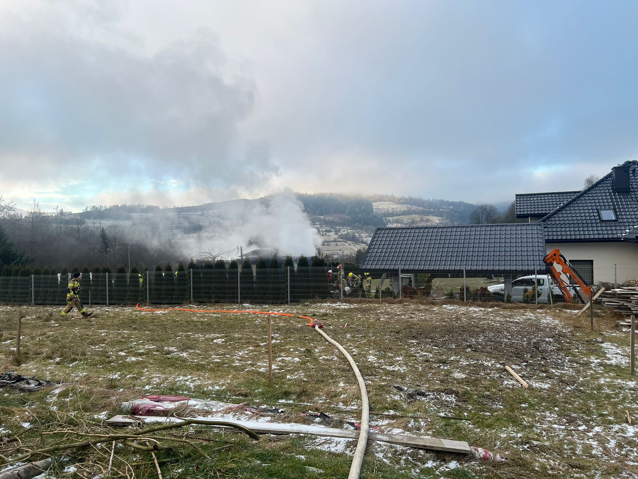 Pożar sauny w Łętowem. I taki obiekt może się zapalić