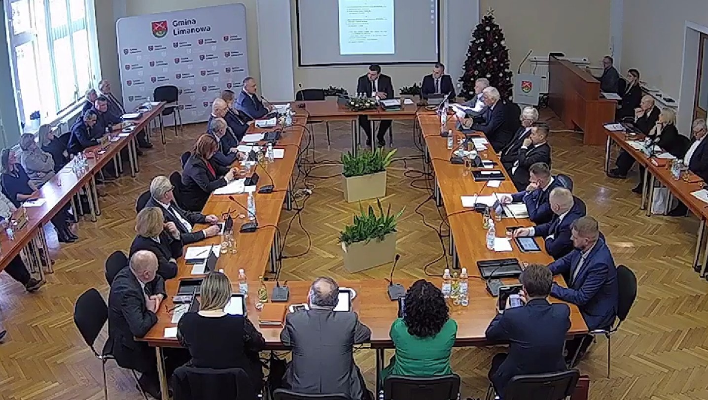Bez zadłużenia i dyskusji. Radni gminy Limanowa jednogłośnie przyjęli budżet na 2026 rok