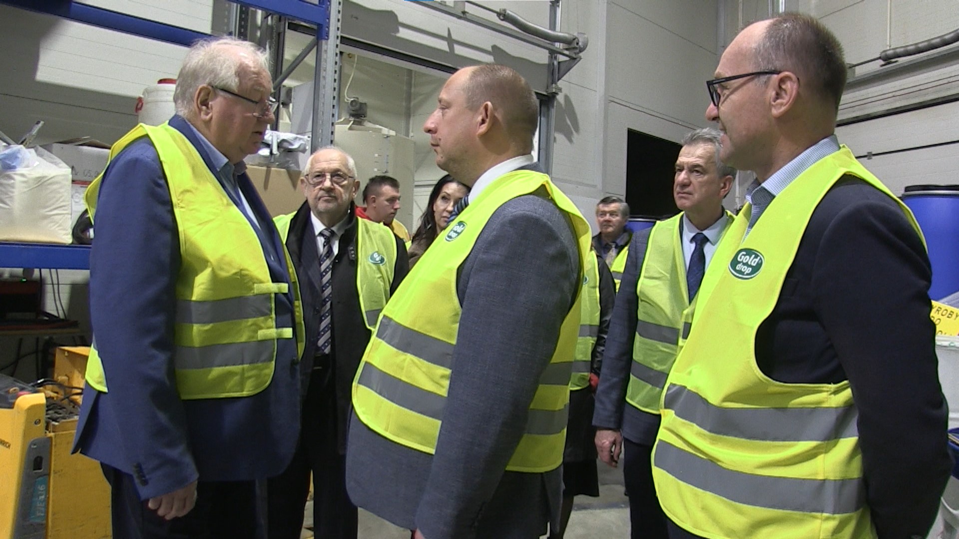 Wizyta wojewody małopolskiego Krzysztofa Jana Klęczara w siedzibie firmy Gold Drop