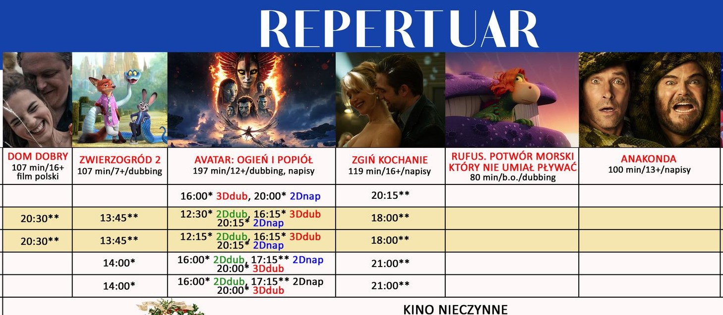 Końcówka roku w kinie „Klaps”