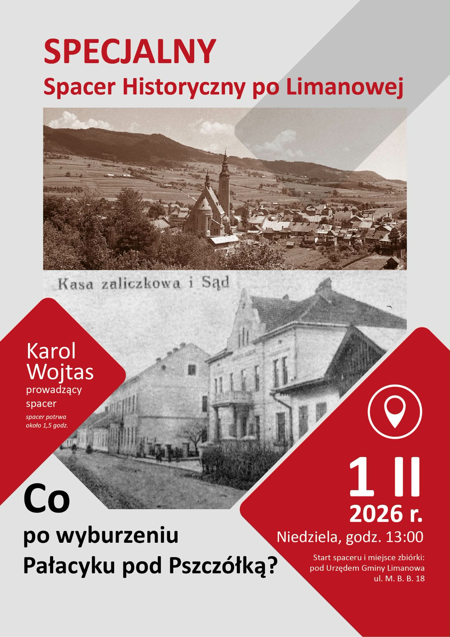 Losy Pałacyku Pod Pszczółką. O przeszłości przez współczesność w przyszłość. Spacer historyczny