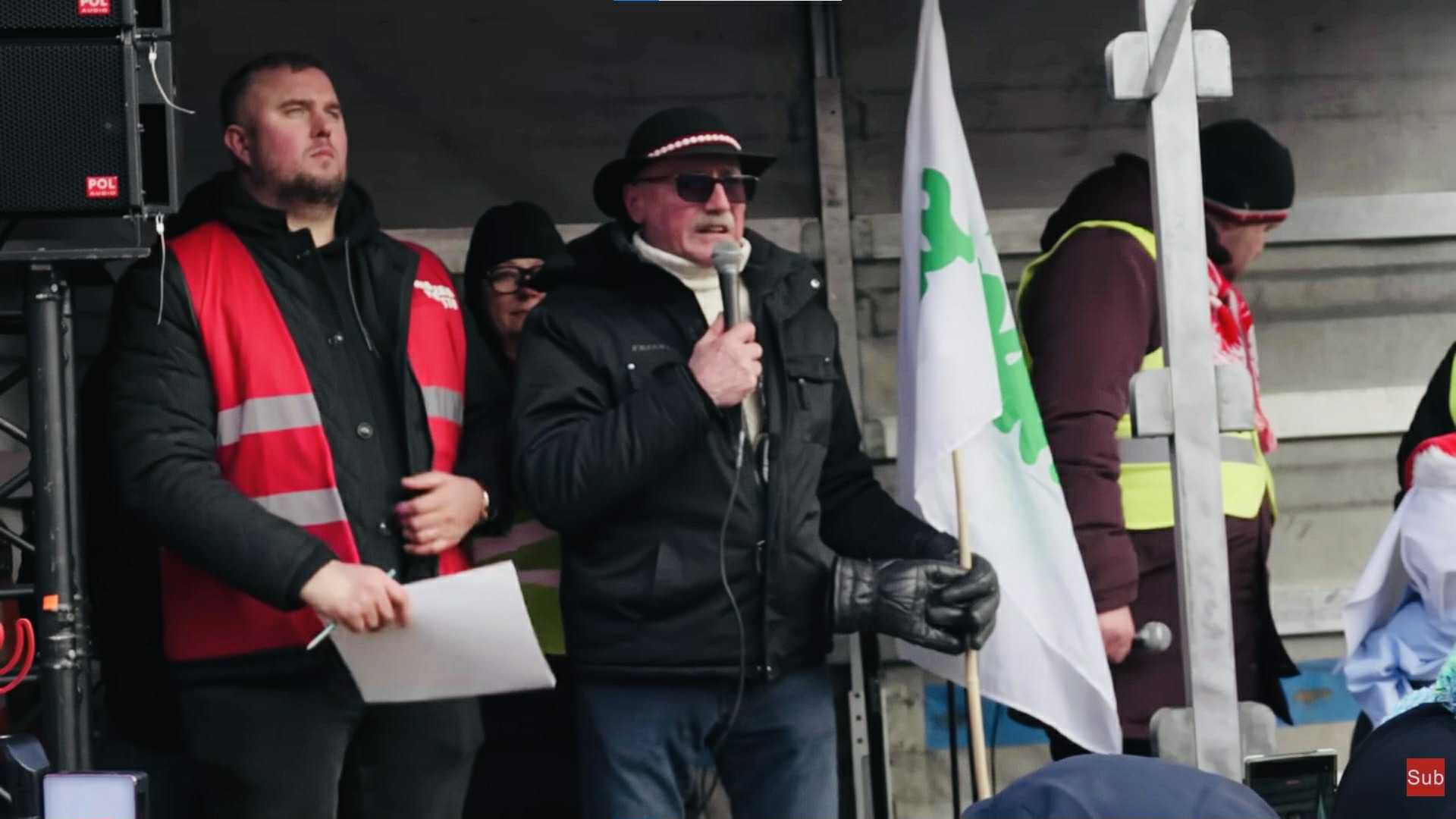 Mocne wystąpienie Wojciecha Włodarczyka podczas protestu rolników w Warszawie