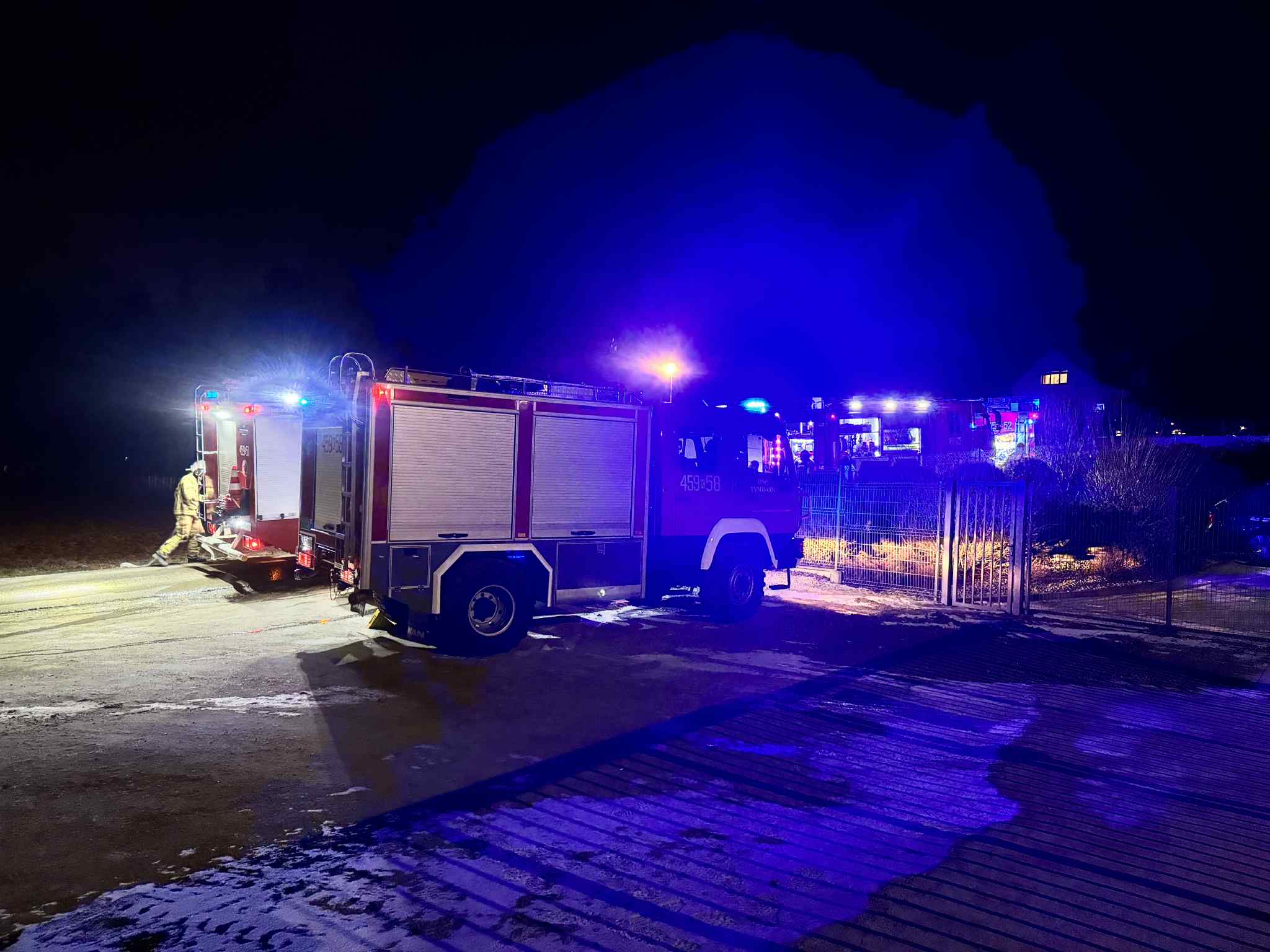 Podłopień. Pożar poddasza domu jednorodzinnego