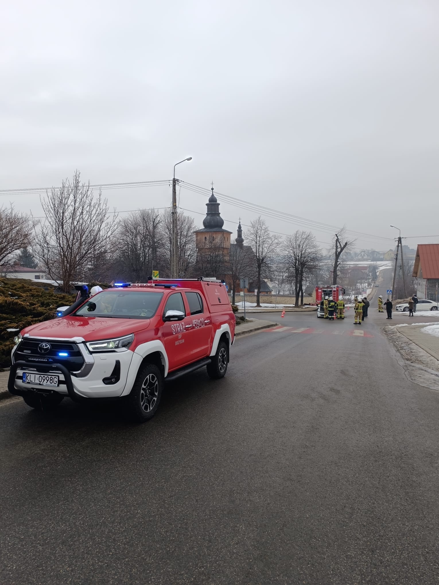 Skrzydlna. Stłuczka na głównym skrzyżowaniu