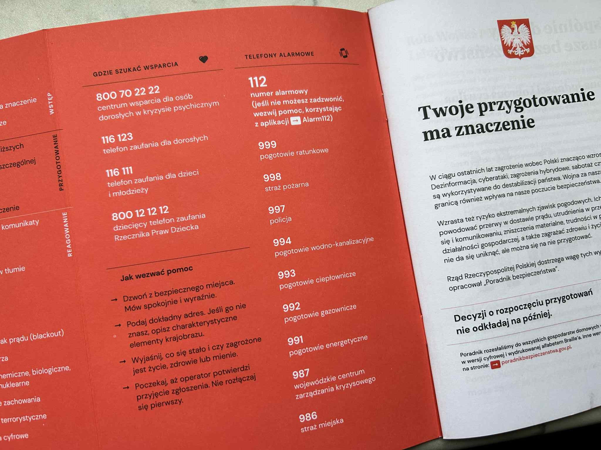 Rządowy Poradnik Bezpieczeństwa trafił do skrzynek pocztowych mieszkańców regionu