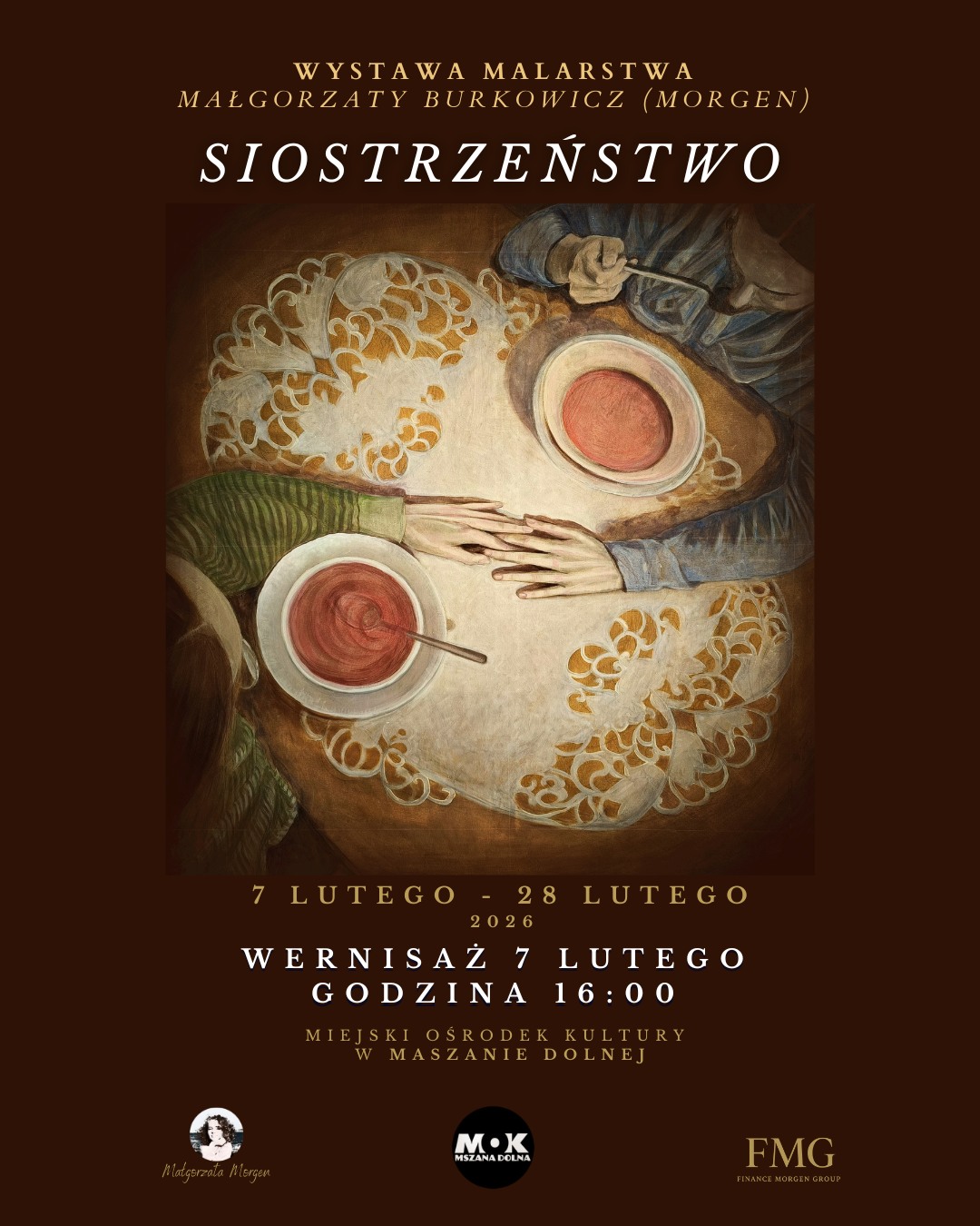 Zaproszenie na wernisaż wystawy pt. „Siostrzeństwo”