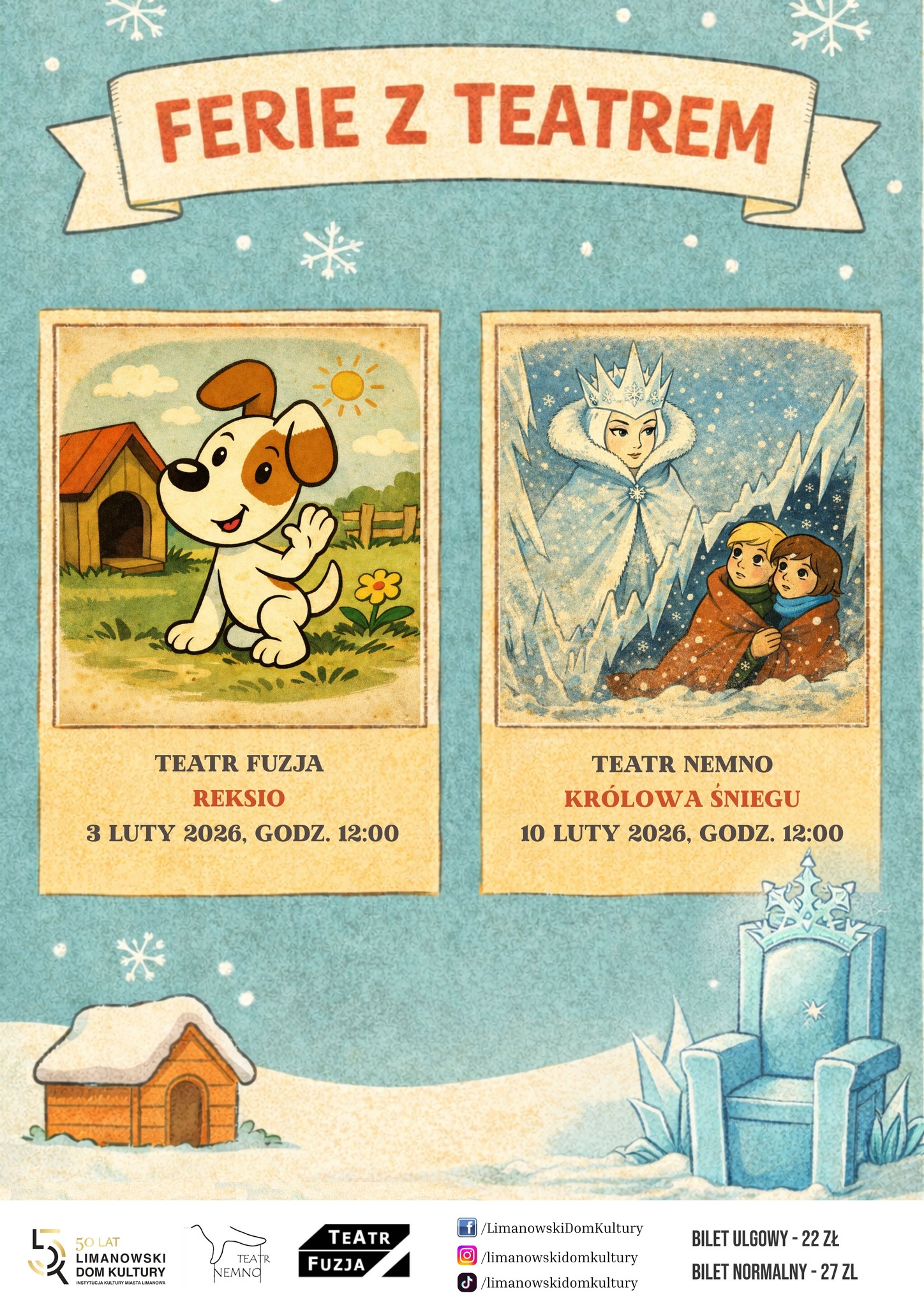 Ferie z teatrem w Limanowskim Domu Kultury