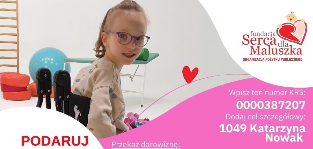 Kasia codziennie walczy o sprawność. Wspólnie możemy jej pomóc