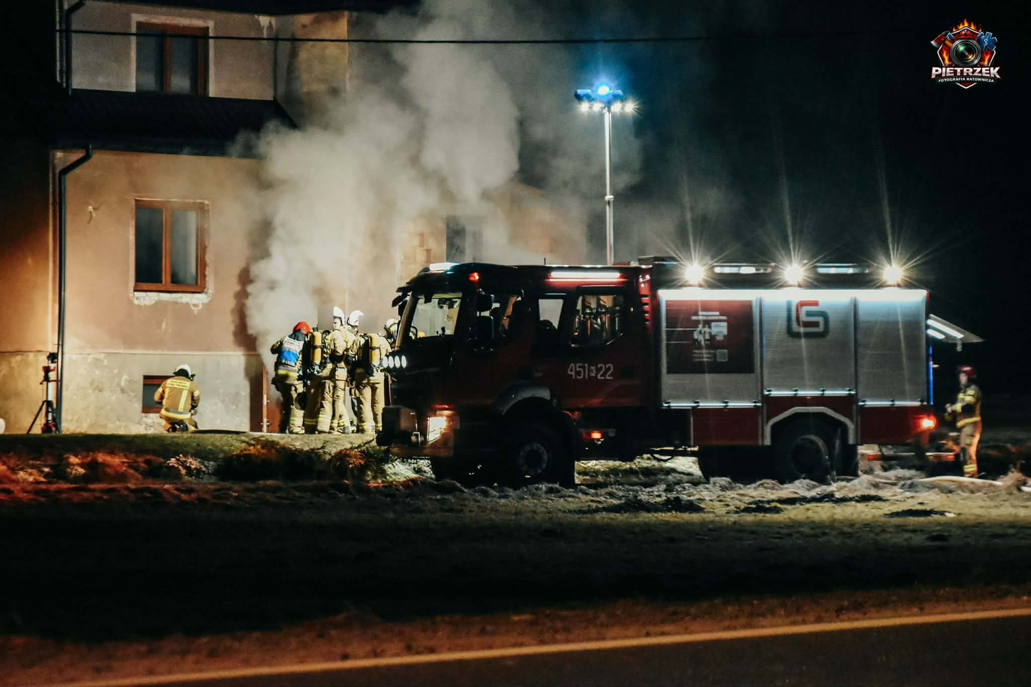 Raba Niżna. Pożar kotłowni w budynku mieszkalnym