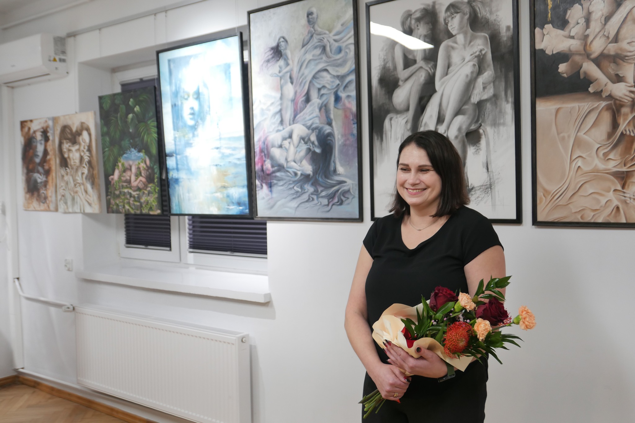 W Łukowicy otwarto wystawę prac Doroty Krawiec