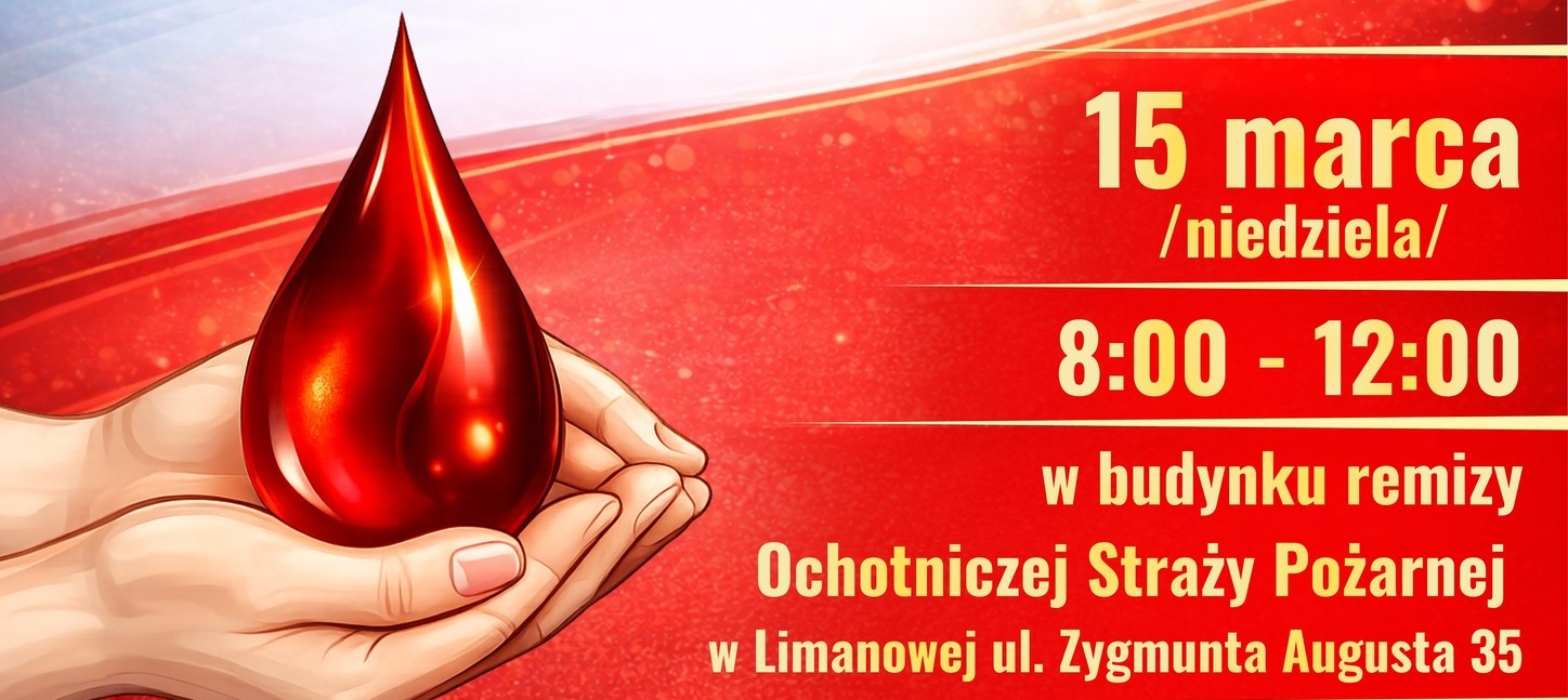 Druhowie OSP z Limanowej organizują zbiórkę krwi