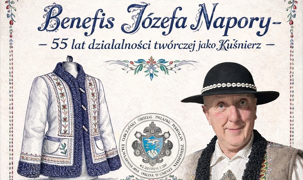 Zaproszenie na benefis kuśnierza Józefa Napory