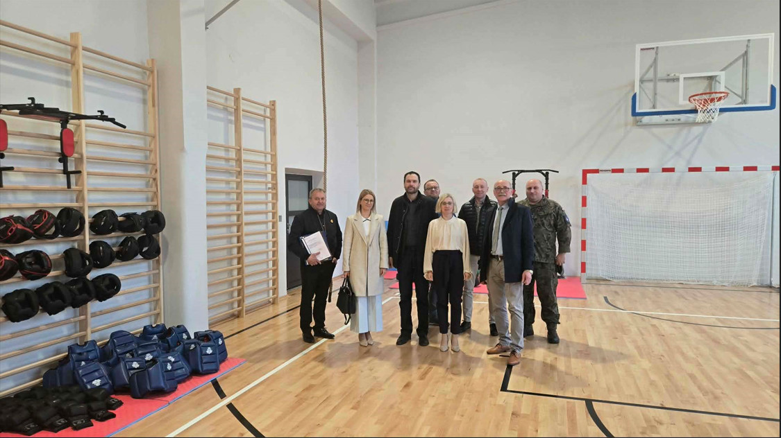 Sala gimnastyczna w tymbarskiej „mundurówce” po remoncie