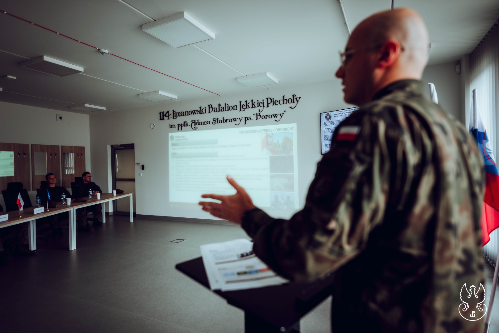 Wizyta przedstawicieli NATO w bazie 114 Batalionu Lekkiej Piechoty w Limanowej