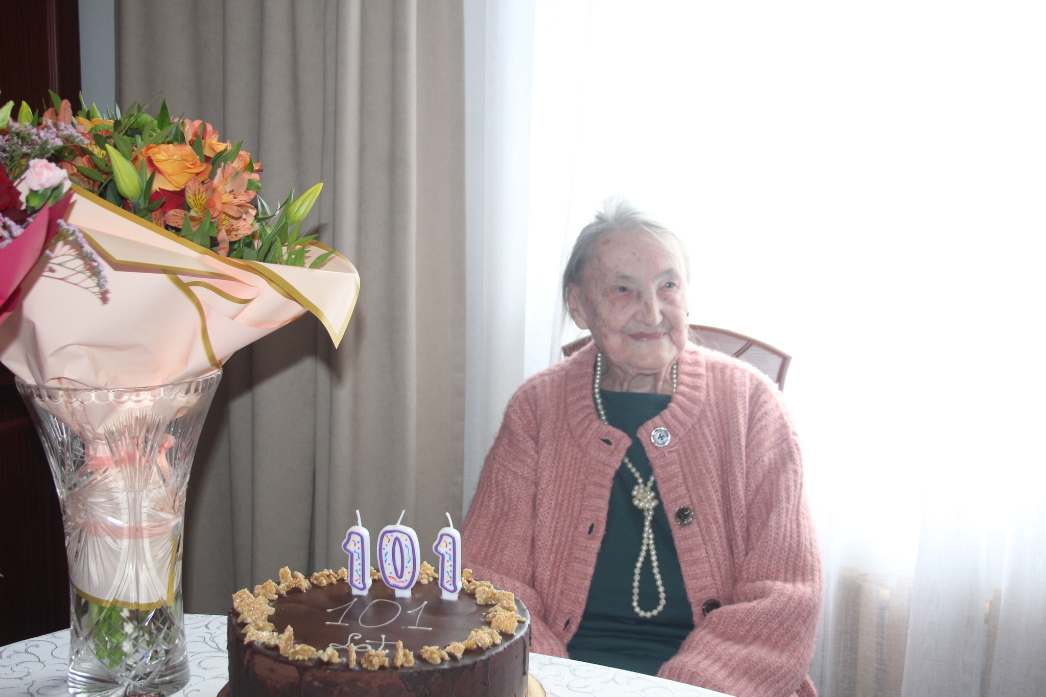 Pani Bronisława Wątroba obchodziła 101. rocznicę urodzin