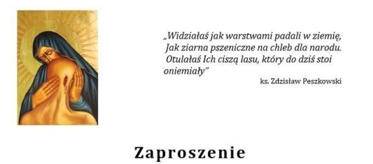 Zaproszenie na uroczystości upamiętniające 86. rocznicę zbrodni katyńskiej
