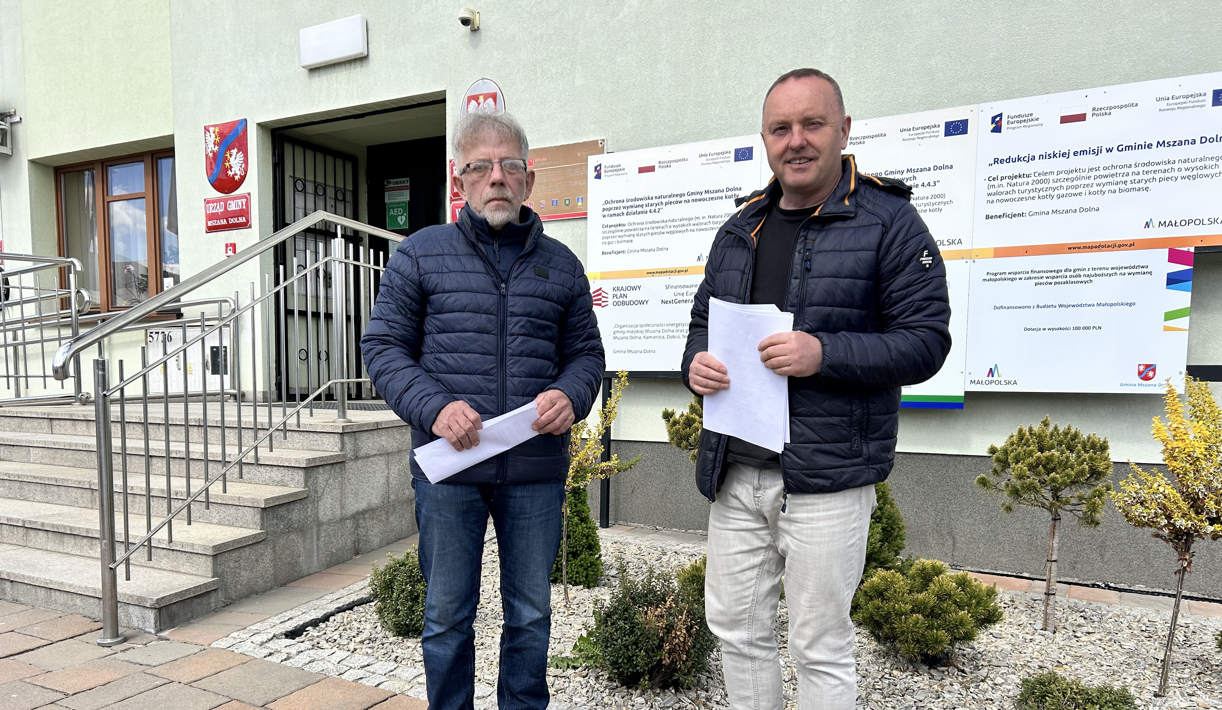 Jest wniosek radnych o referendum ws. odwołania wójta Gminy Mszana Dolna