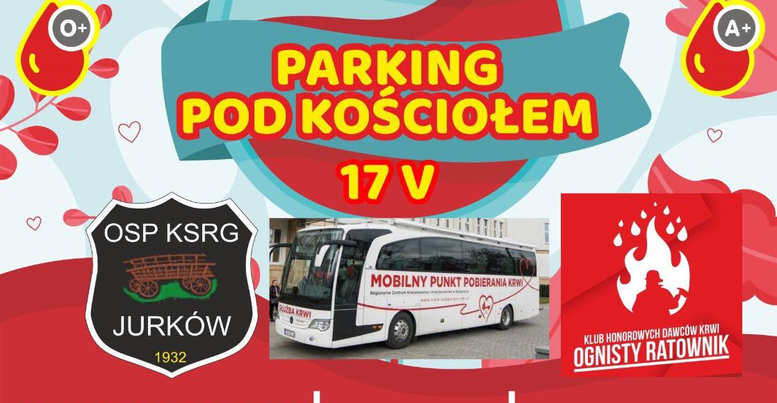 W Jurkowie odbędzie się akcja krwiodawstwa
