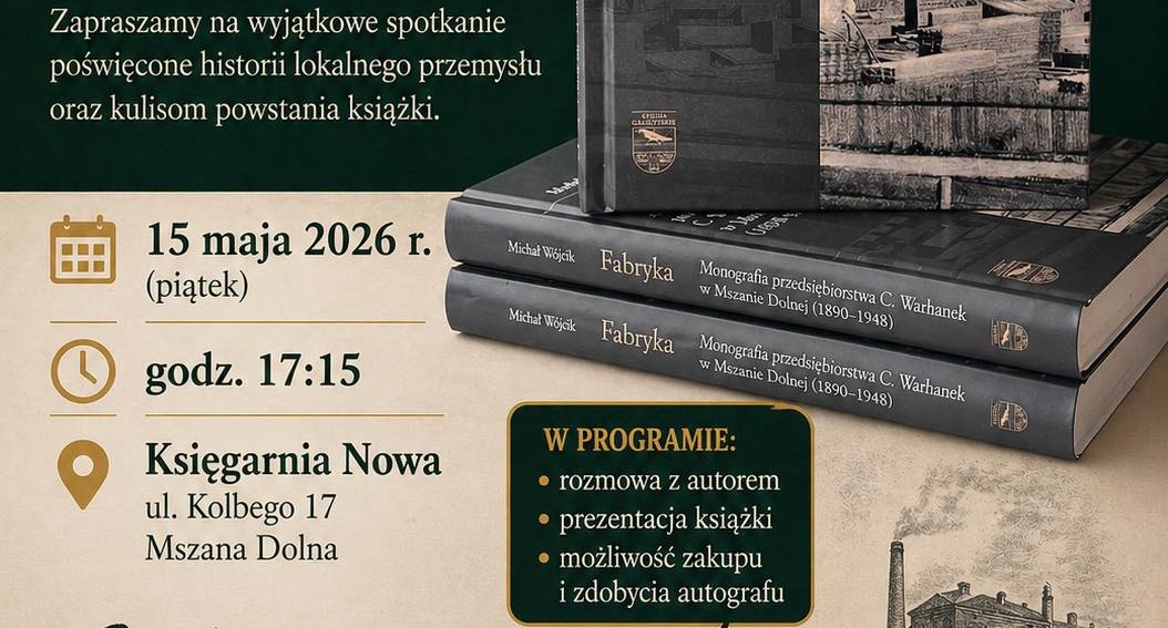 Księgarnia „Nowa” zaprasza na spotkanie z Michałem Wójcikiem