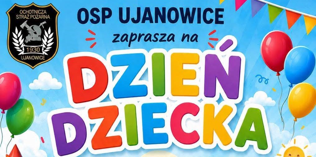 Druhowie OSP z Ujanowic zapraszają dzieci do wspólnej zabawy