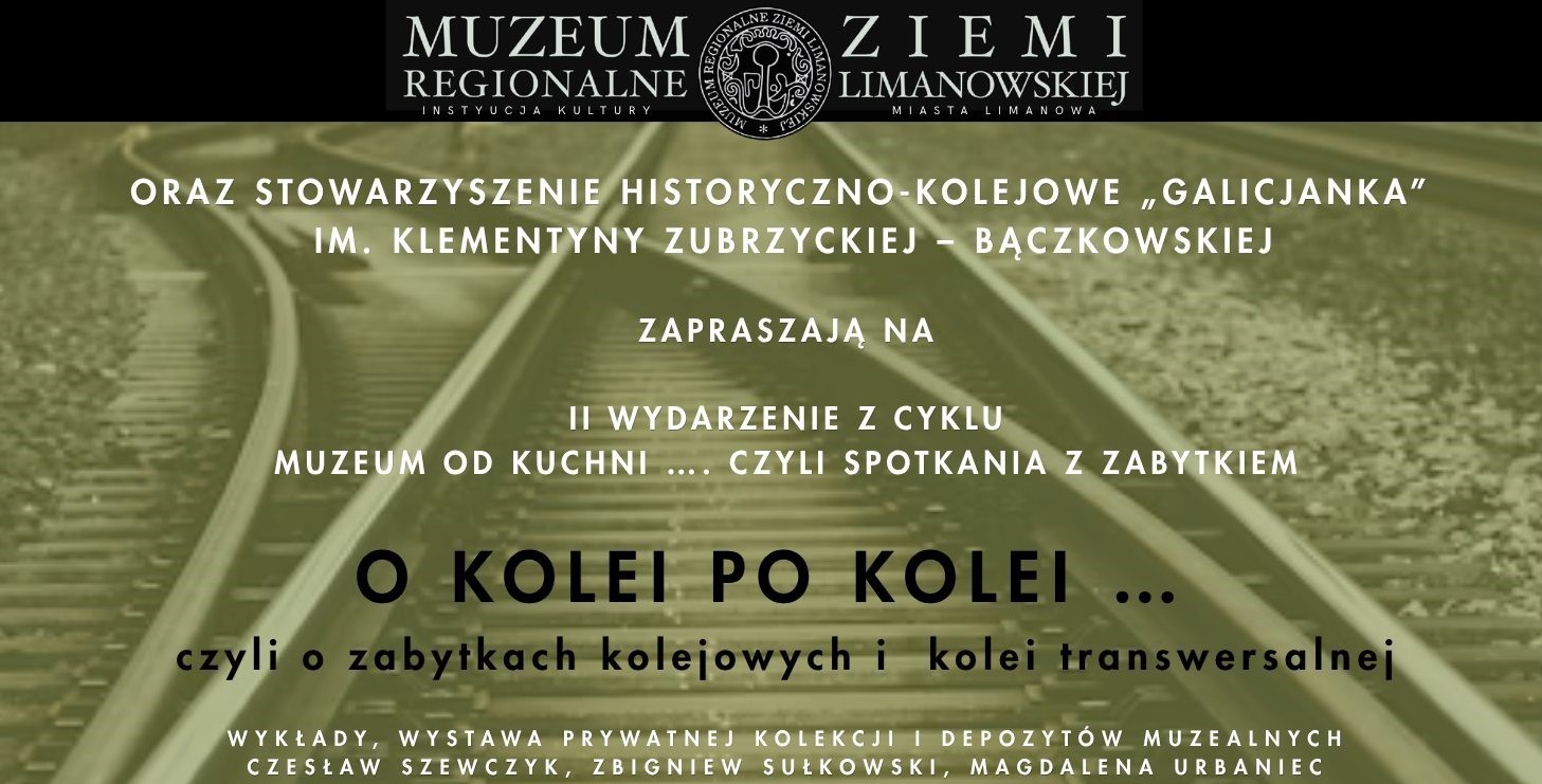 Zaproszenie na spotkanie pt. „O kolei po kolei… czyli o zabytkach kolejowych i kolei transwersalnej”